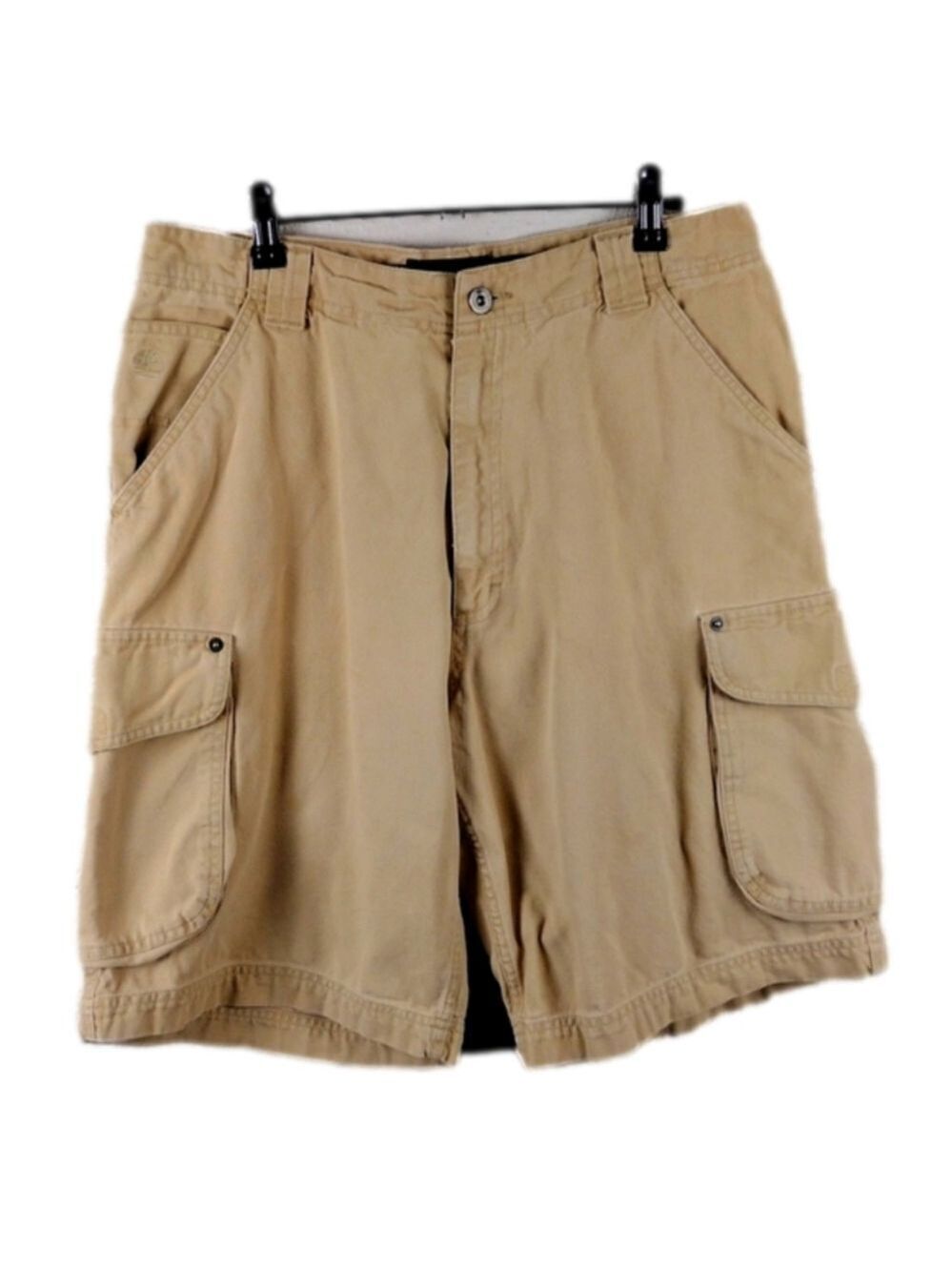 Timberland Tan Five Pocket High Rise Button Zipper Color Denim Cargo Short